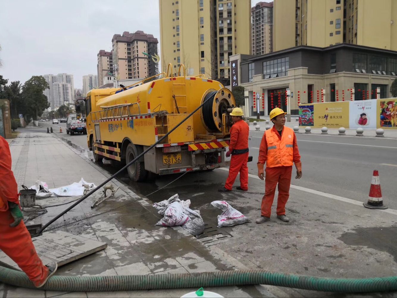 甘井子排污管道清淤-管道清洗